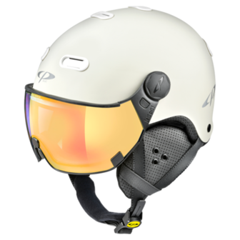 CP Carachillo Skihelm met Meekleurend Vizier - Wit