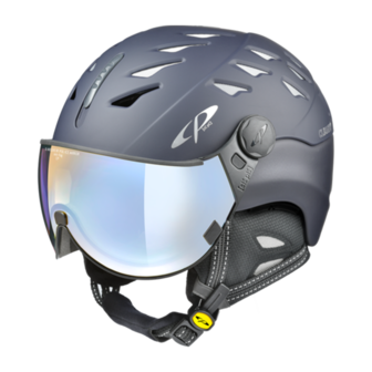 Cp Skihelm met vizier Cuma Evening Blue s.t./Evening Blue s.t. Dl Vario Lens Brown Pol Ice Mirror