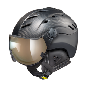 Cp Skihelm met Vizier Camurai Carbon Dark Carbon s.t./Black s.t. Dl Brown Polarized White Mirror