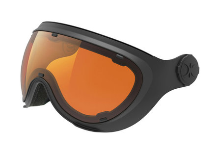 Slokker Skihelm Vizier - Meekleurend Polariserend - Zwart Oranje