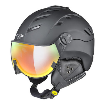 CP Camurai Skihelm met Meekleurend Vizier - Zwart