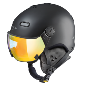 CP Carachillo Skihelm met Vizier Spiegel - Zwart