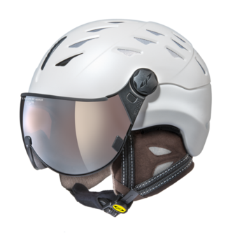 CP Cuma Cashmere Skihelm met Meekleurend Vizier - Wit