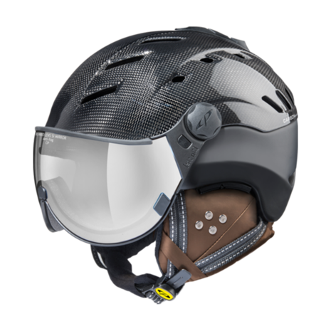 Cp Skihelm met vizier Camurai Carbon shiny/black s.t. Dl Vario Lens Silver Mirror