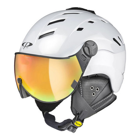 CP Camurai Skihelm met Meekleurend Vizier - Wit