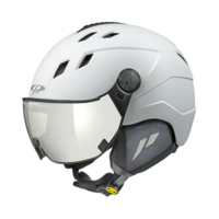 CP Corao+ Skihelm met Vizier wit | Extra veilig! | Meekleurend vizier