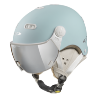 CP Carachillo Skihelm met Vizier blauw | Extra veilig! | Meekleurend vizier