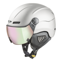 CP New Camurai skihelm wit - meekleurend & polariserend vizier 