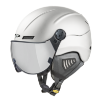CP New Camurai skihelm wit - single spiegel vizier