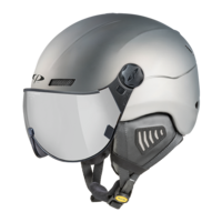 CP New Camurai skihelm grijs - single spiegel vizier